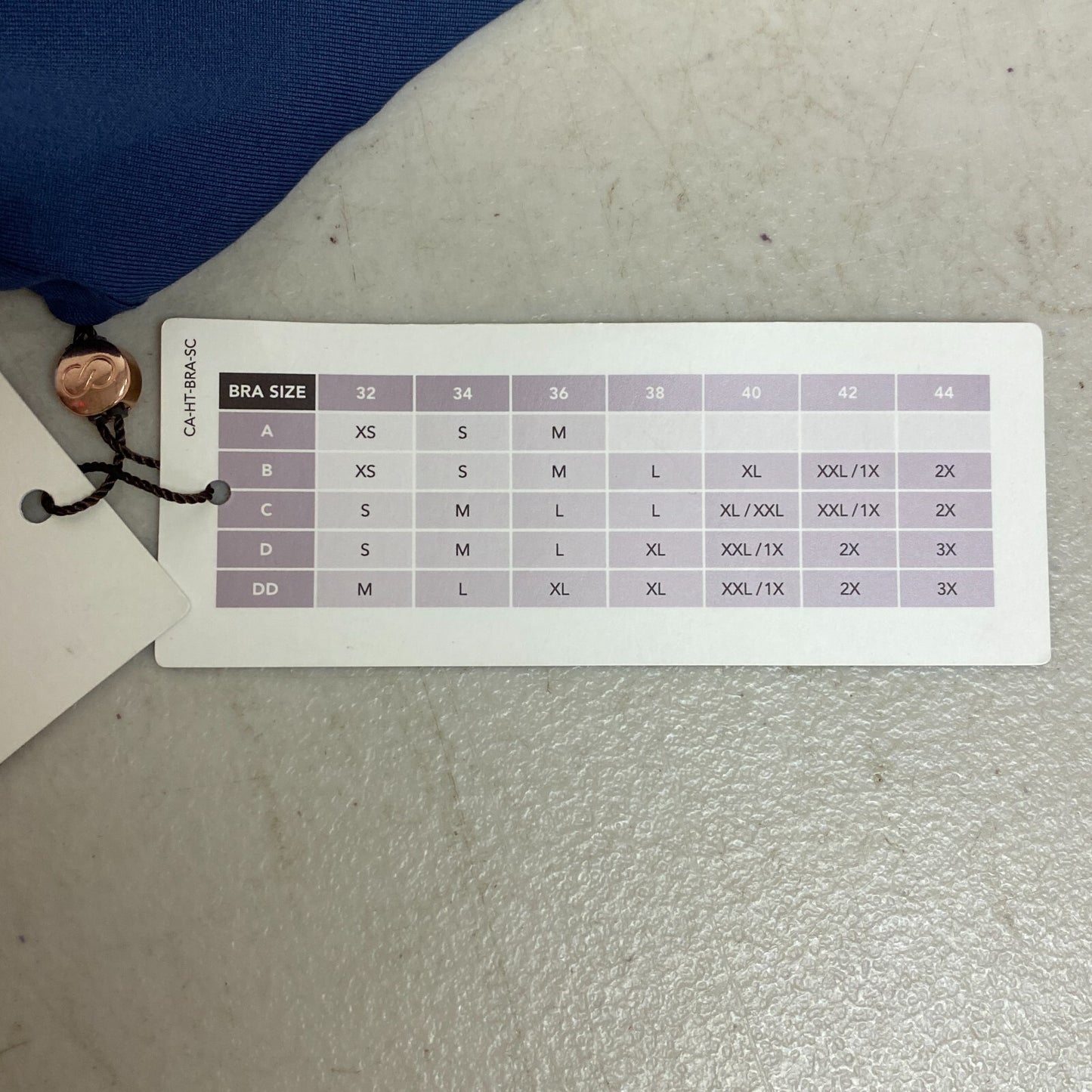 Calia Women High support Go All Out Zip Front Bra Ardosia Slate WAX17103 New