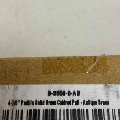 Signature Hardware Padilla Solid Brass Cabinet Pull 4⅞″ Antique Brass B-39505-AB