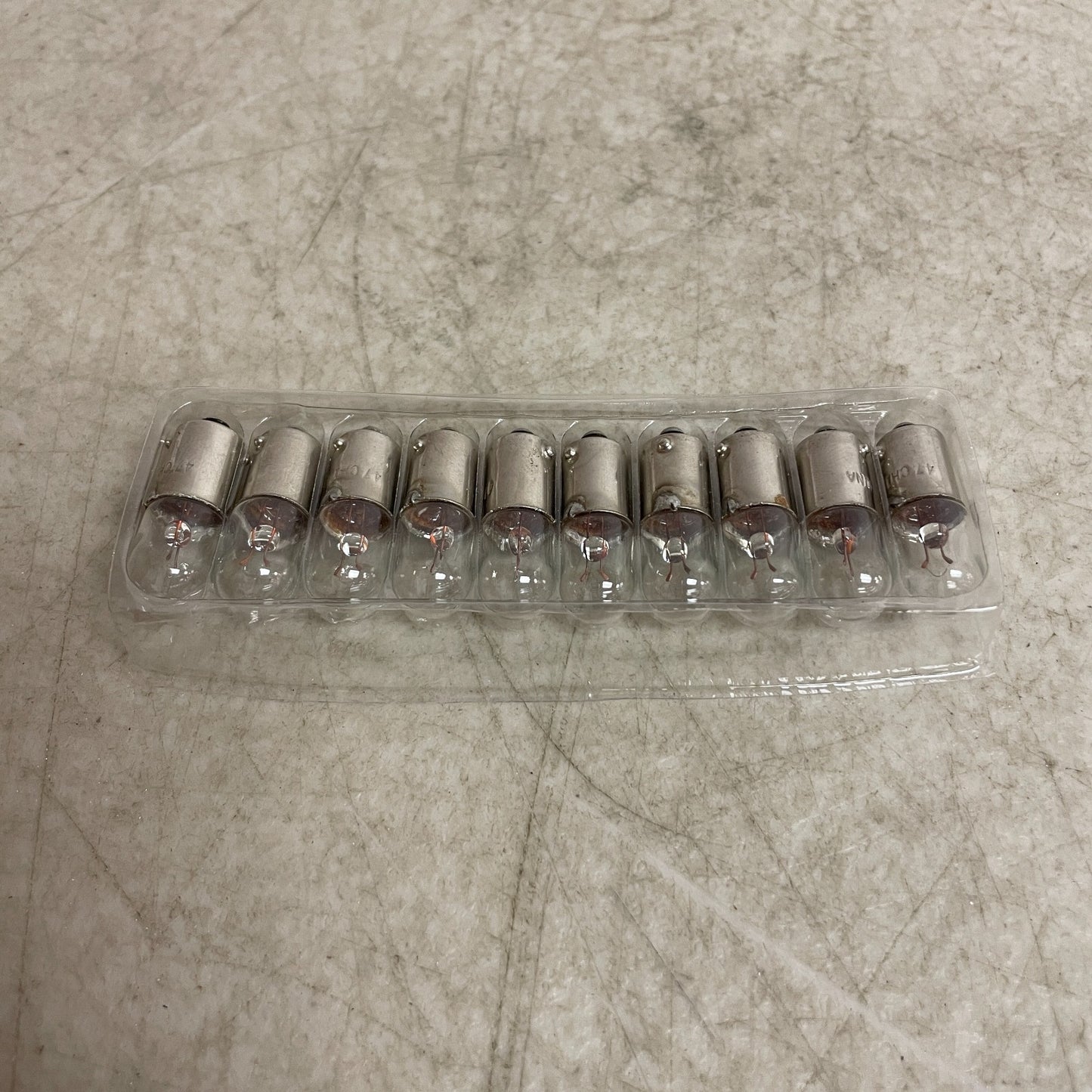 Carquest CQ-47 Mini Bulbs 10-Pack 12V 0.5A 2CP Dash Gauge Panel Light Lamps