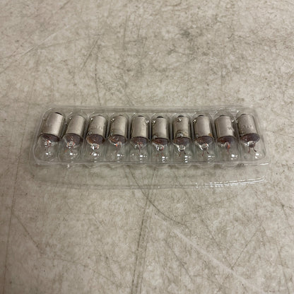 Carquest CQ-47 Mini Bulbs 10-Pack 12V 0.5A 2CP Dash Gauge Panel Light Lamps