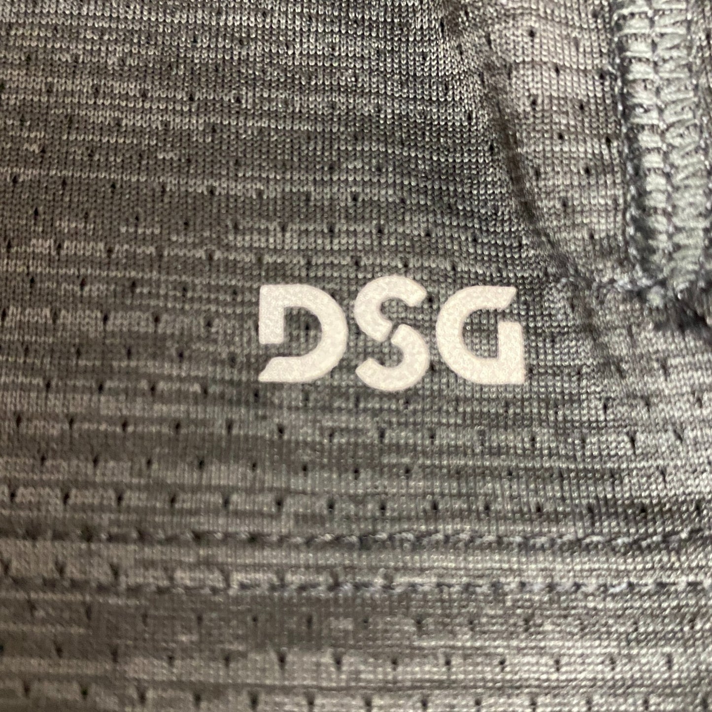 DSG Men's Short Sleeve Run T-Shirt Pure Black Double Dye Running DAM11215