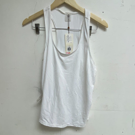 Calia Women's Run Relaxed Scoop Neck Wide Straps Tank Pure White WAX112055