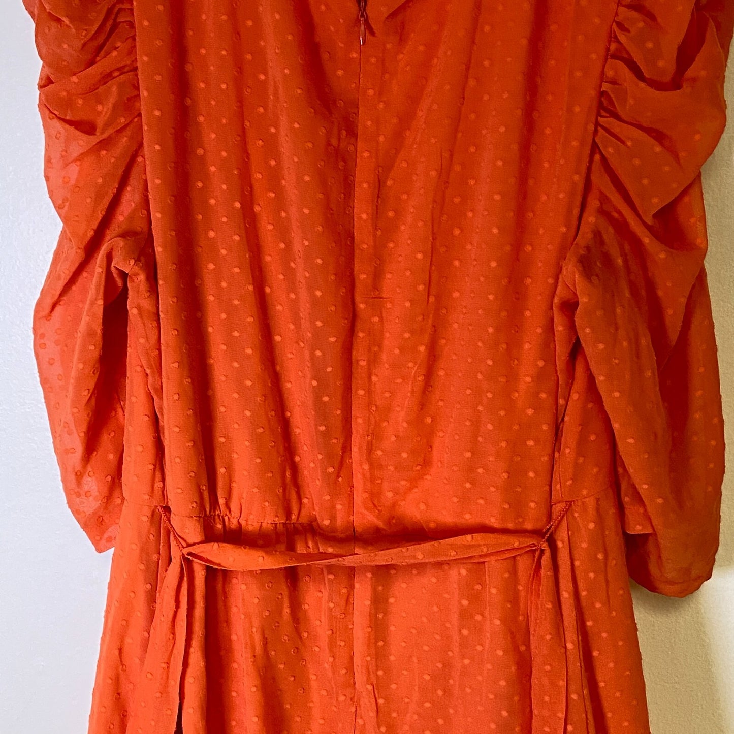 Danny & Nicole Plus 3/4 Sleeve Clip Fit Flare Dress Size 18W Color Dark Peach