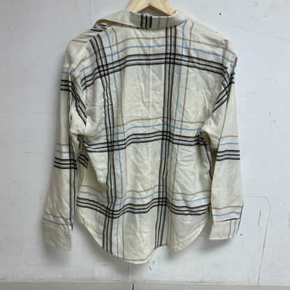 Alpine Design Women's W AD Journey Oversized Flannel Soft White Arrow Plaid