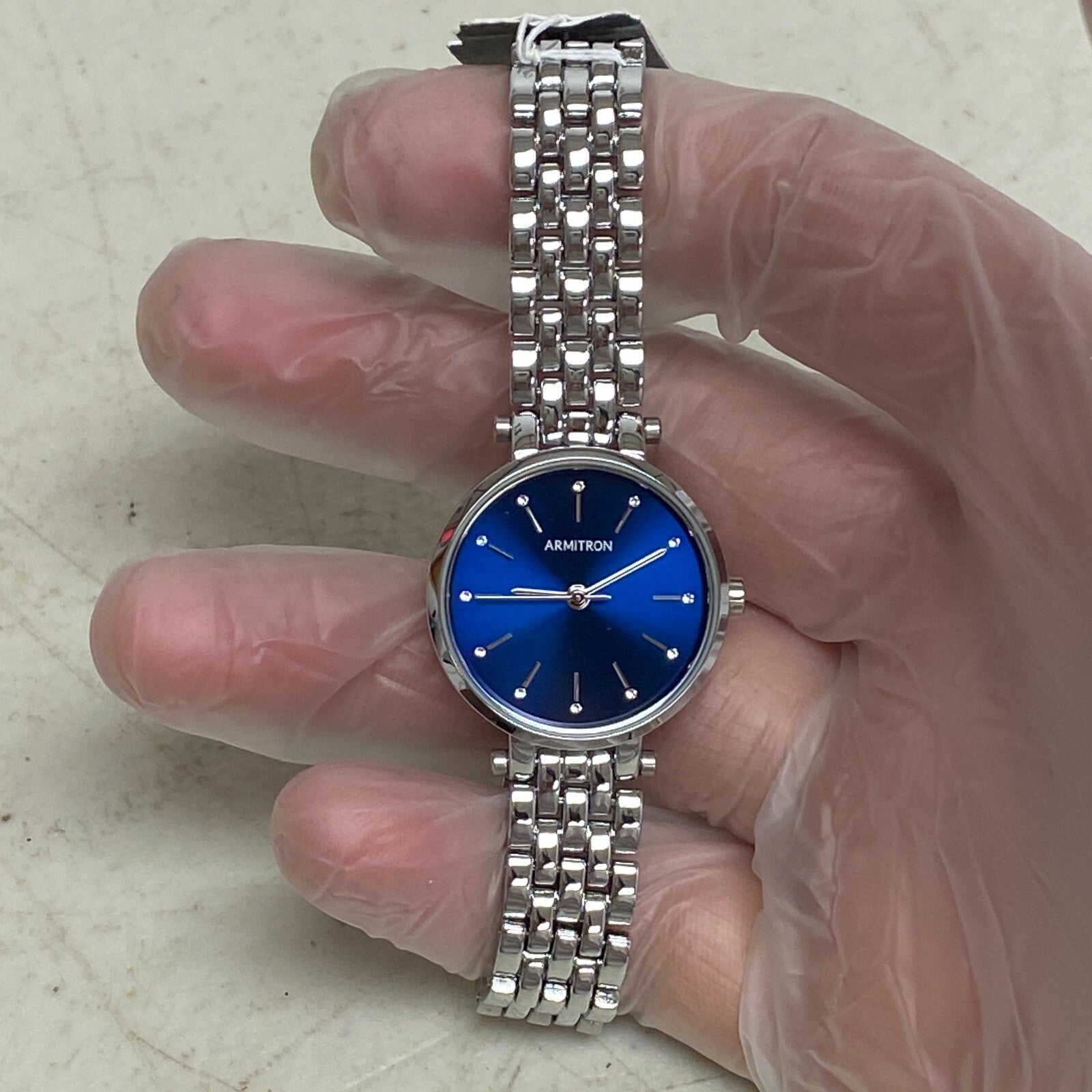 Armitron Women's Genuine Crystal Accented Two-Tone Bracelet Watch 75/5704SV