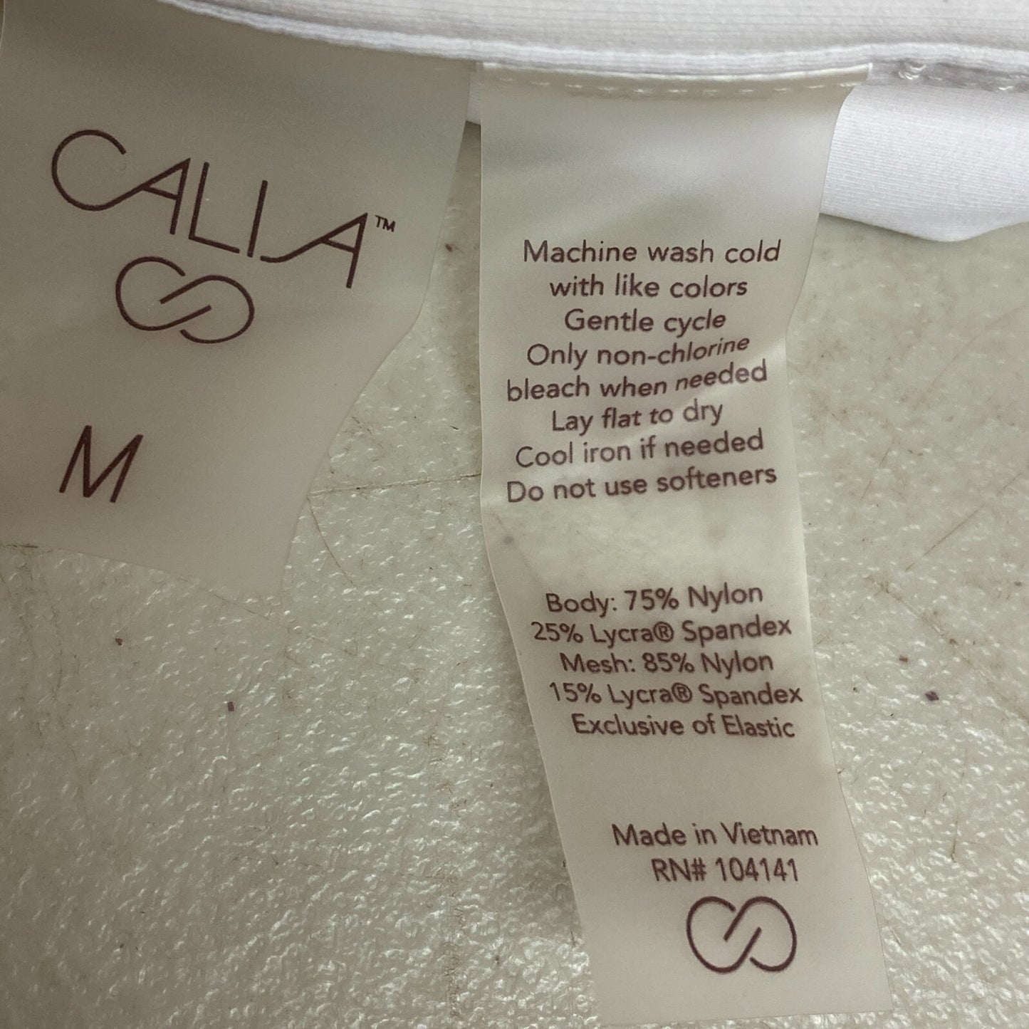 Calia Womens Power Sculpt Mid Rise Stripe White Stylish Summer WSA22409PRT