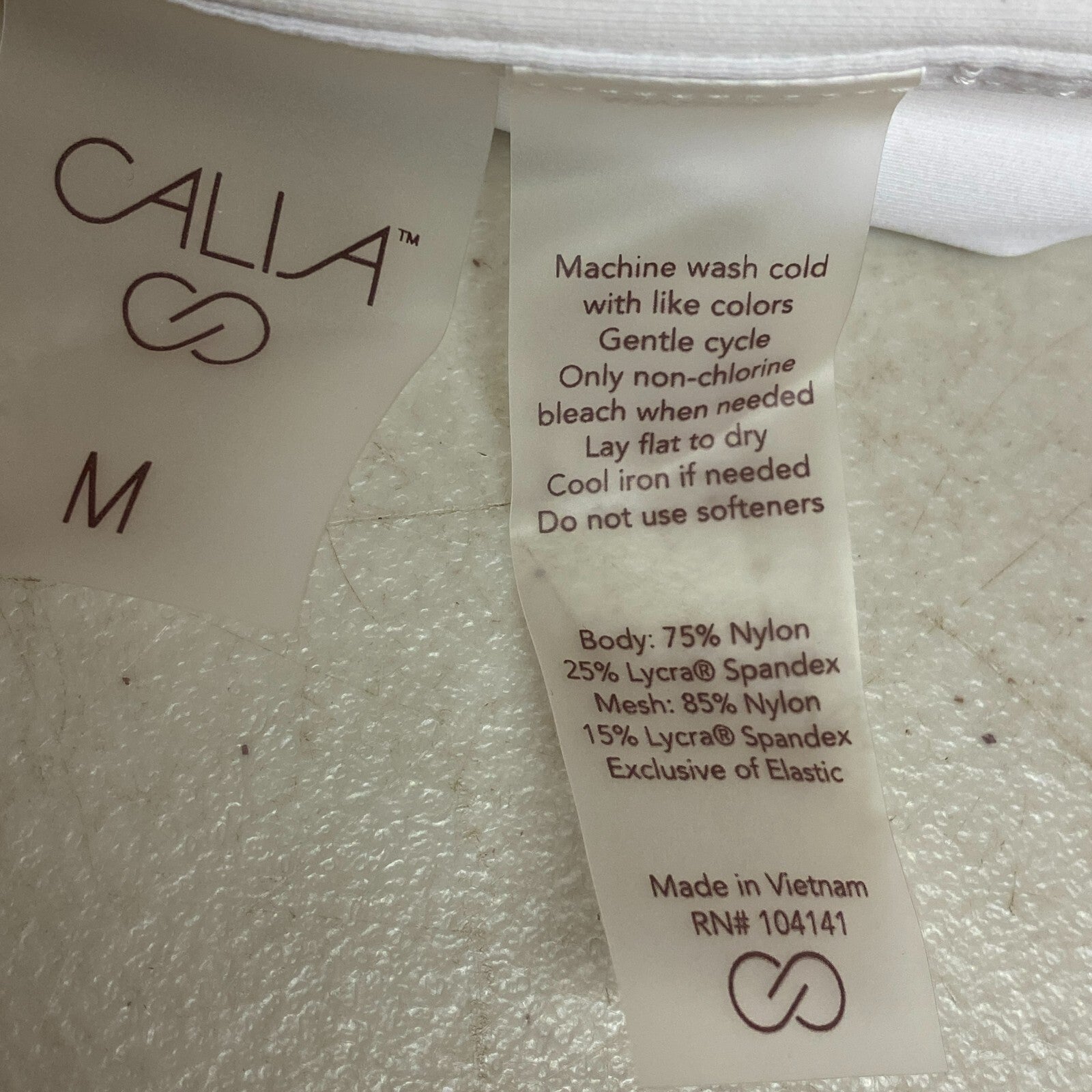 Calia Womens Power Sculpt Mid Rise Stripe White Stylish Summer WSA22409PRT