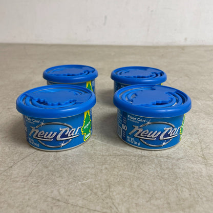 LITTLE TREES Fiber Can Air Freshener New Car Scent 4 Pack for Car or Home Use