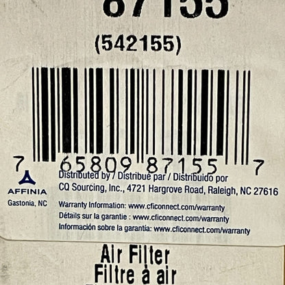 Carquest Engine Air Filter Heavy-Duty WIX/NAPA Equivalent White 87155