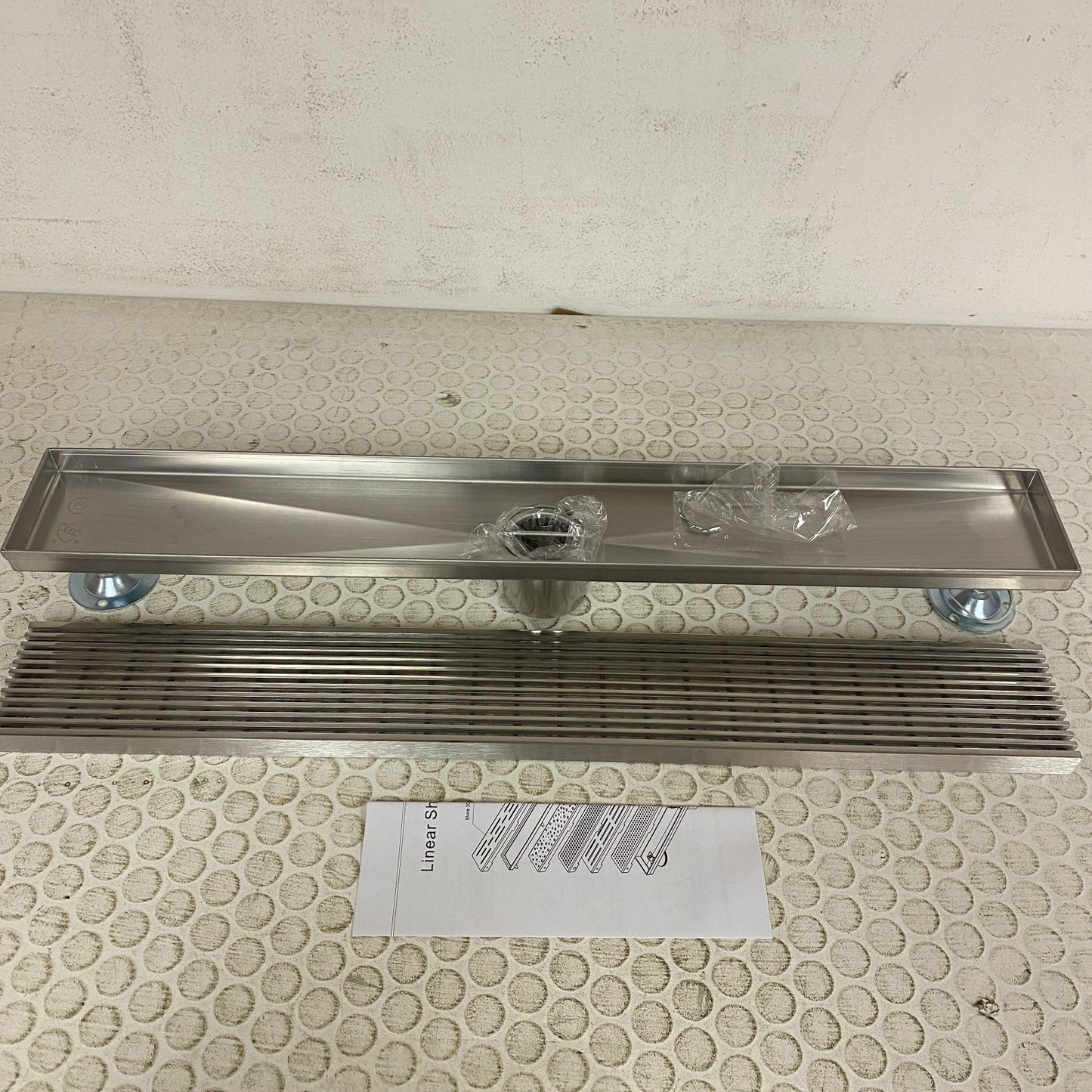 Signature Hardware 24" Carmen Linear Shower Drain Polished Stainless Steel