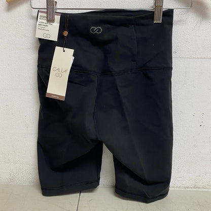 CALIA Women's 7 in Essential High-Rise Bike Short Pure Black Summer WAX12270FS