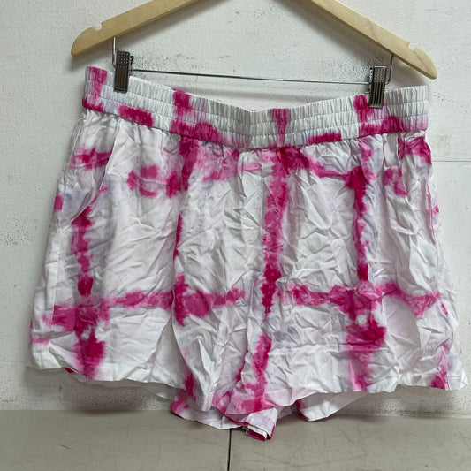 Calia Womens 3.5 in High Rise Cover Up Short Watercolor Plaid Pink WSA22902PRT