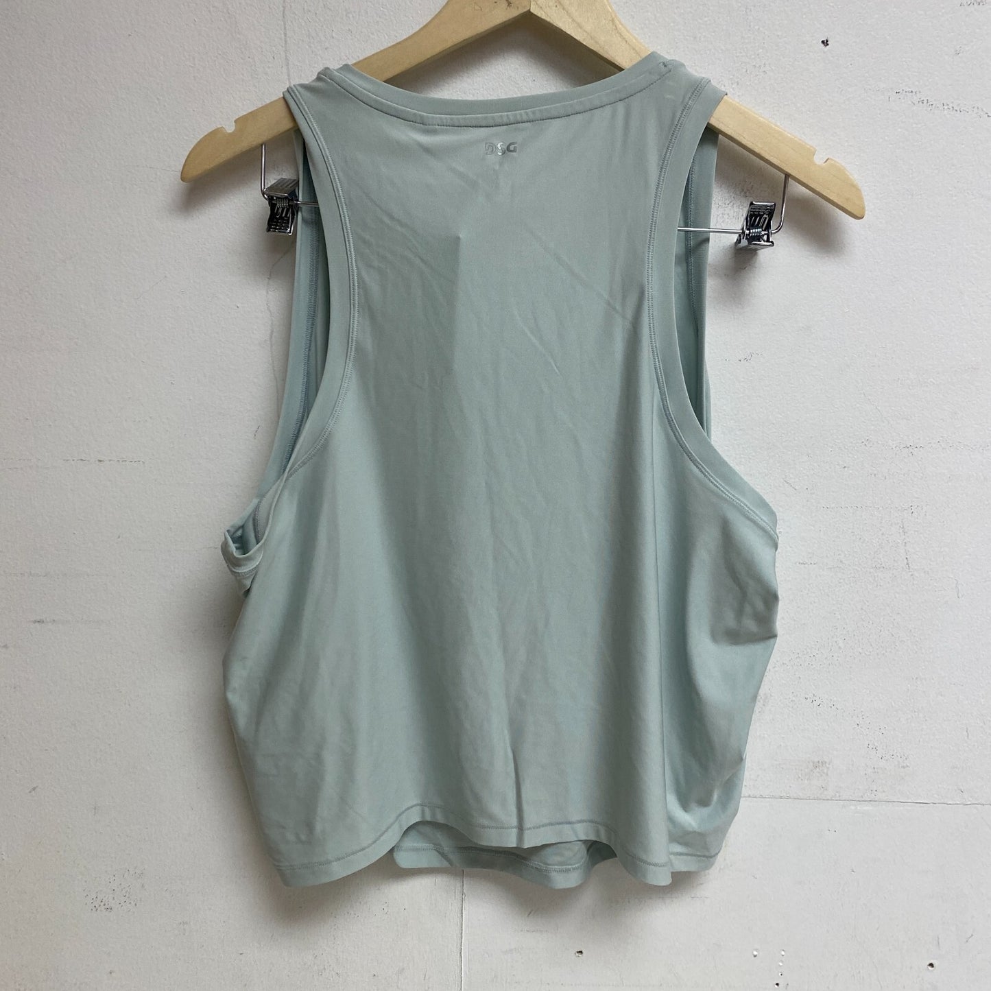 DSG Women's Relaxed Fit Cinch Tank Top Pale Seaglass Sleeveless Solid DAW23100