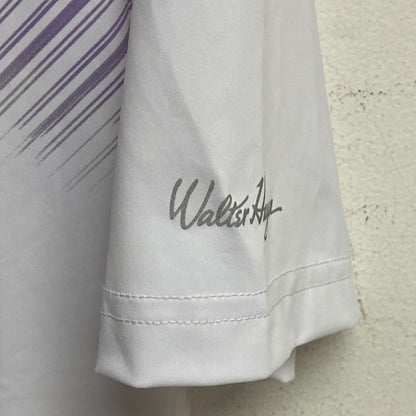 Walter Hagen Men's P11 Slash Chest Stripe Polo Slash Crisp White MGA11492