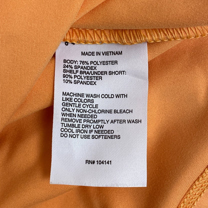 DSG Twitch + Allison Women's One-Shoulder Tank Dress Light Orange BOSSW13328