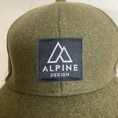 Alpine Design Men's Faux Melton Patch Cap, Olive ADMA4000