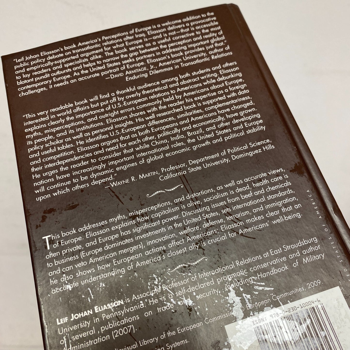 America's Perceptions of Europe by L. Eliasson (English) Paperback Book