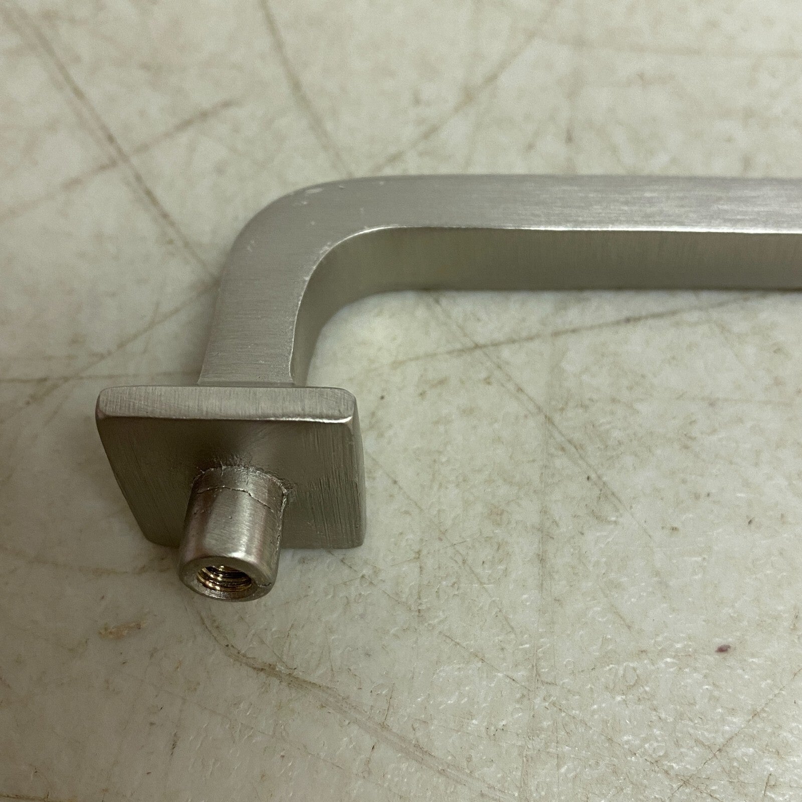 Signature Hardware 6" Klein Solid Brass Cabinet Pull - Brushed Nickel