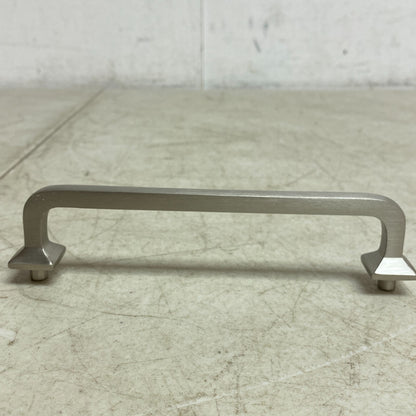 Signature Hardware 6" Klein Solid Brass Cabinet Pull - Brushed Nickel