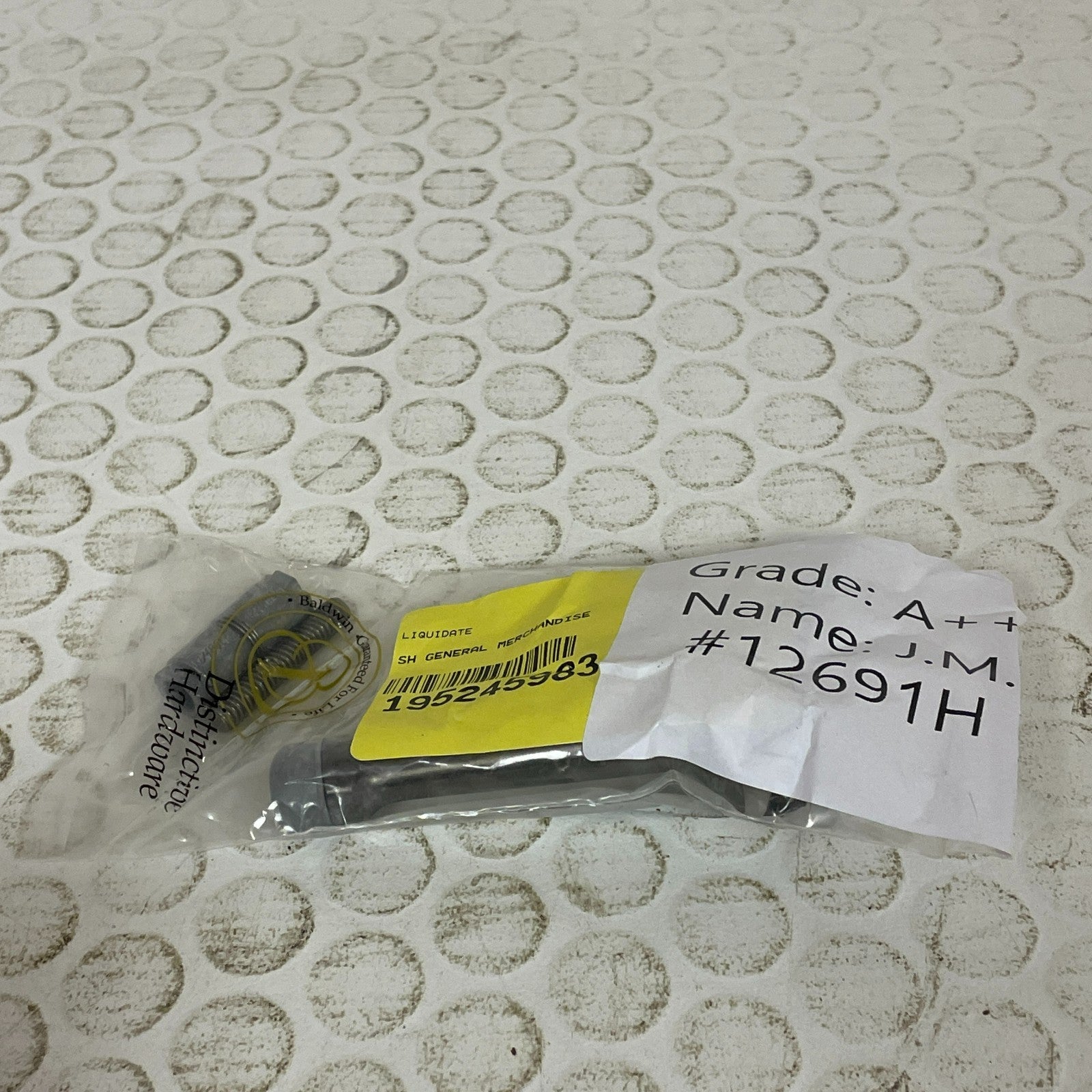 Baldwin 4045 Wall Door Bumper 3″ Projection Lifetime Graphite Nickel 4045.076