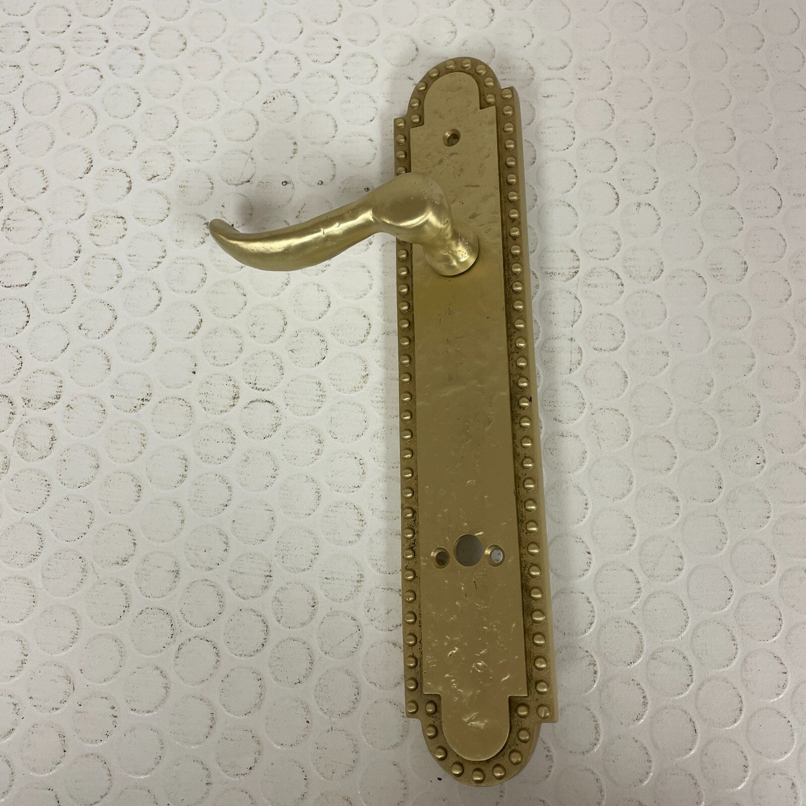 Signature Hardware Roman Entrance Door Set – Lever, Satin Brass, Left‑Hand