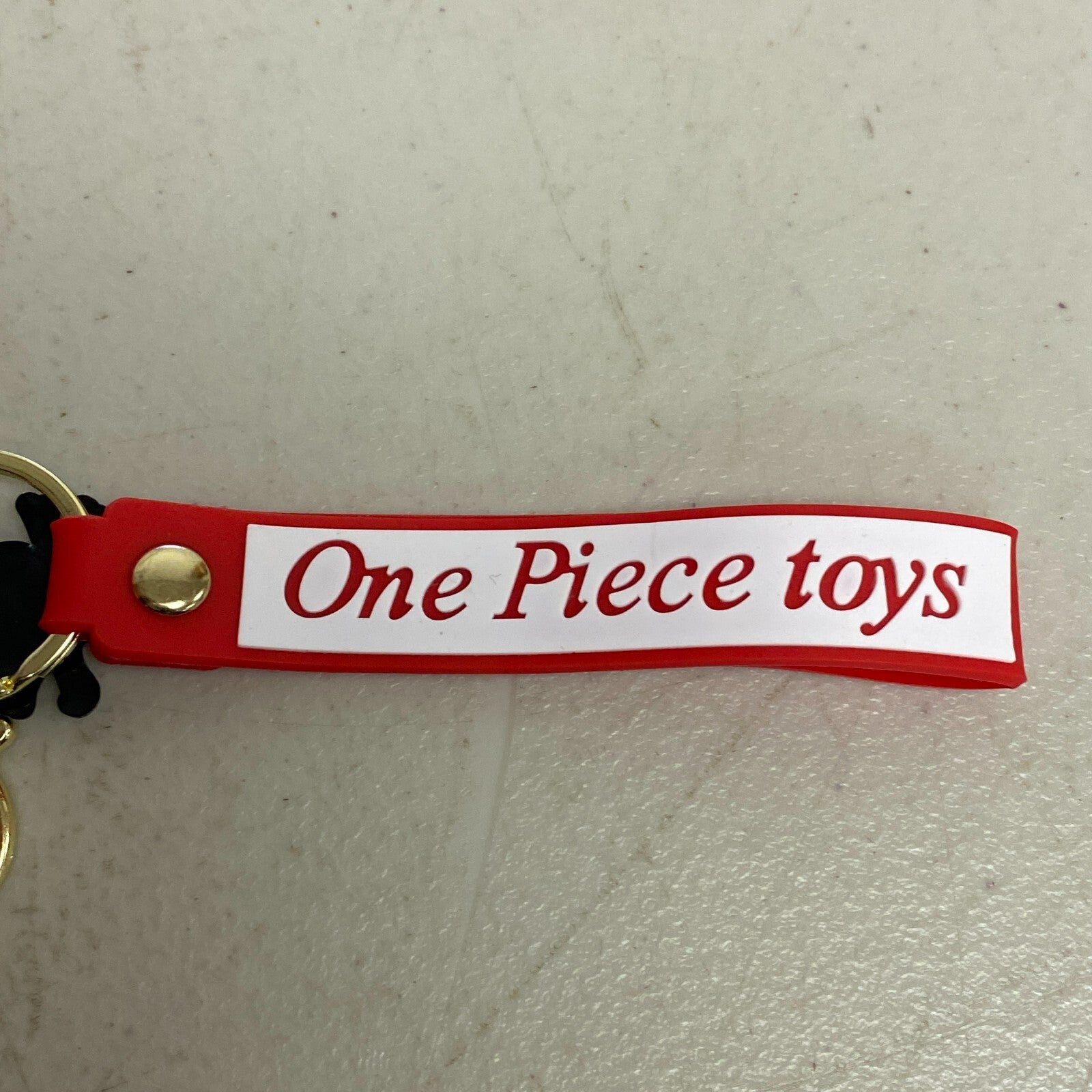 Assorted Silicone One Piece Keychain with Strawhat Monkey D. Luffy Accessory