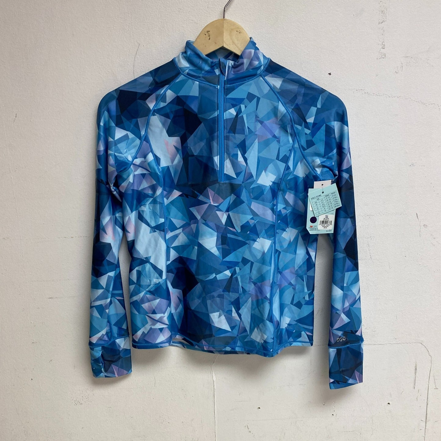 DSG Girls CWC 1/4 Zip Prt Ice Crystals Long Sleeve Stylish DAG21501PRT