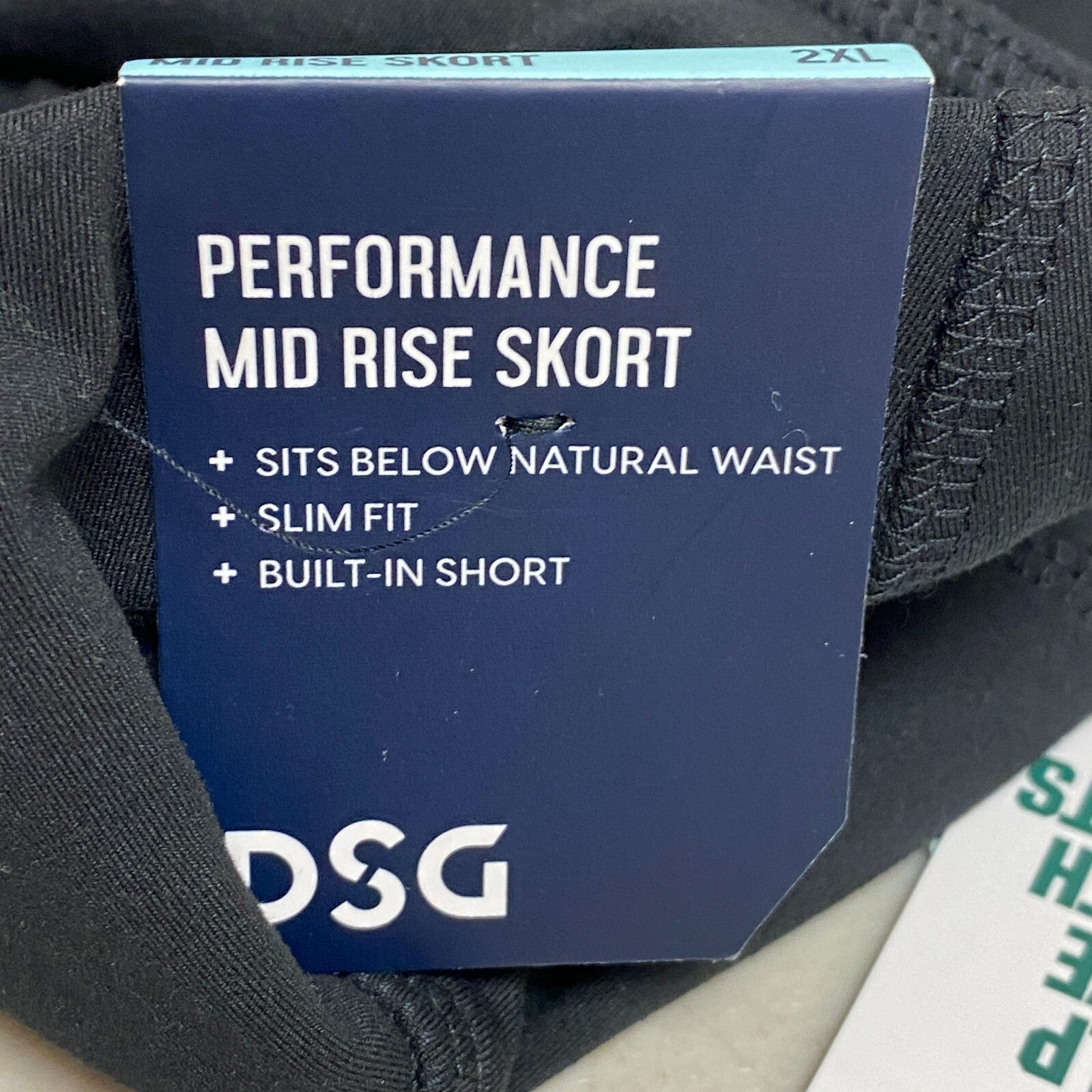 DSG Womens Performance Skort Pure Black Solid Summer Stylish Trendy DAW12325