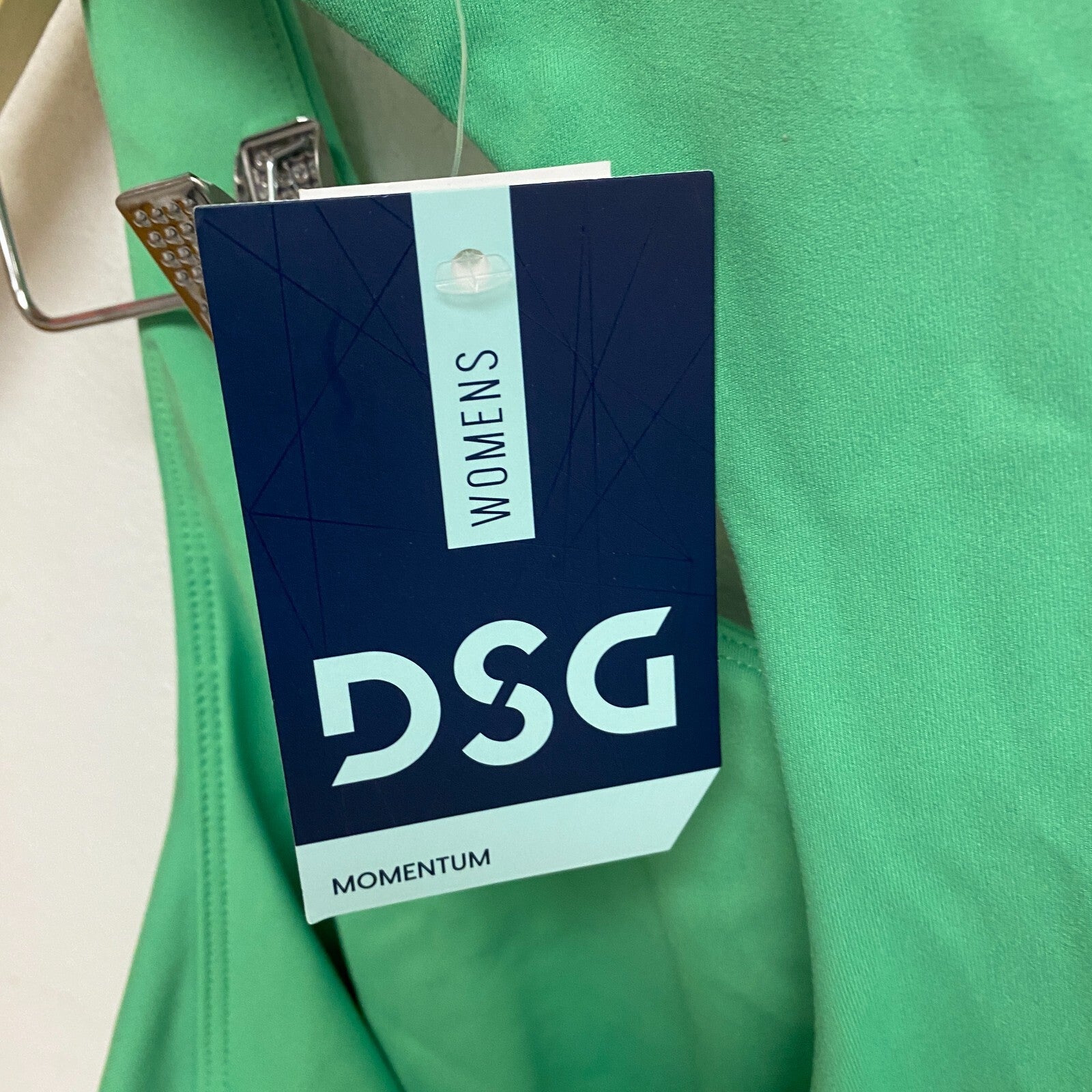 DSG Women's Momentum Cropped Tank Top Slime Green Sports DAW13301 Brand New