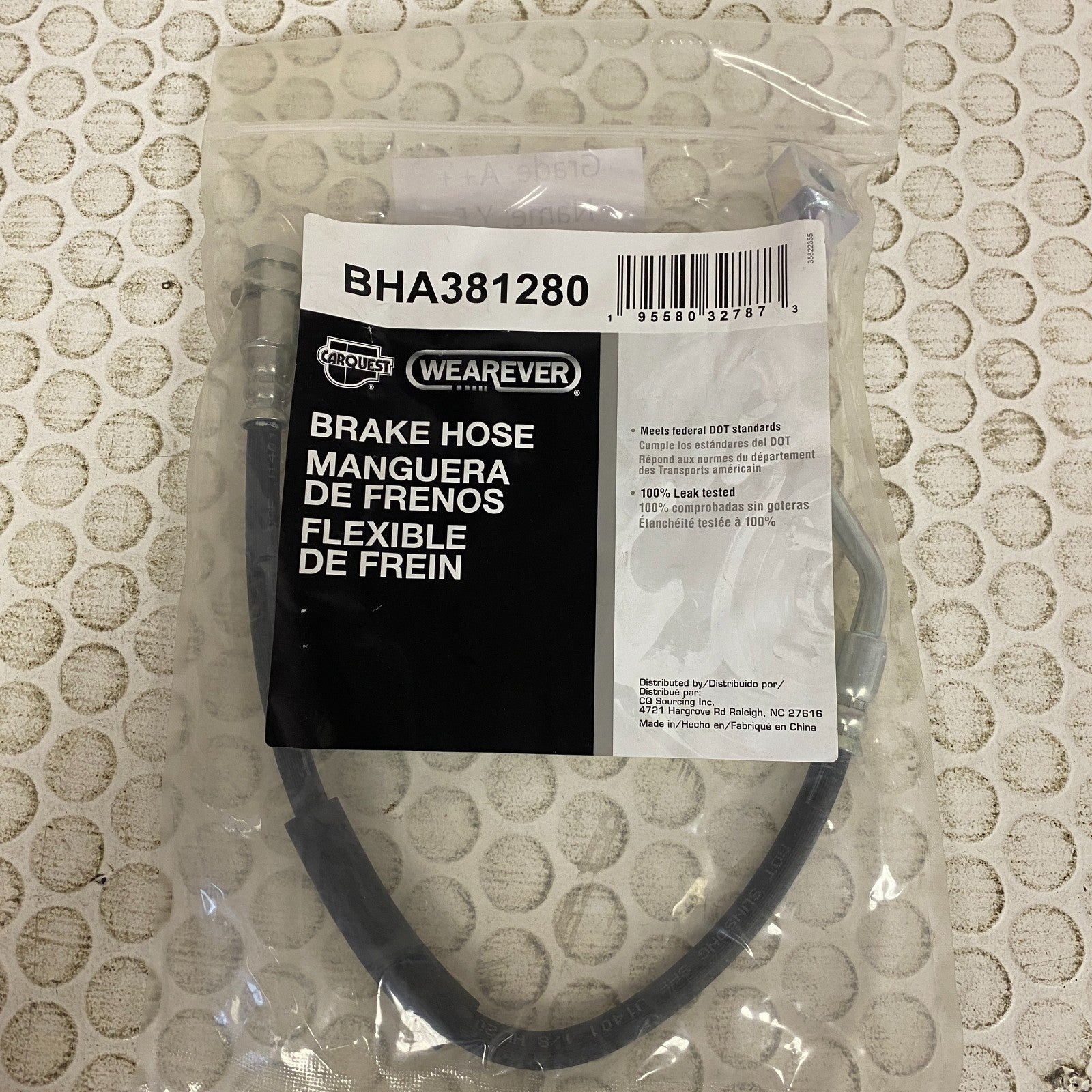 Carquest Wearever Brake Hose Assembly BHA381280 w/ Copper Washers Included