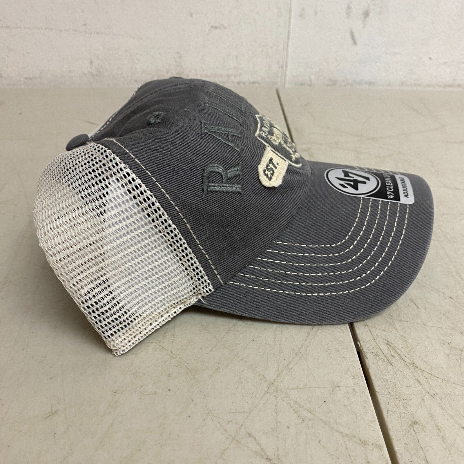 47' Las Vegas Raiders Clean Up Hat Trucker Cap Snapback Mesh Adjustable One Size