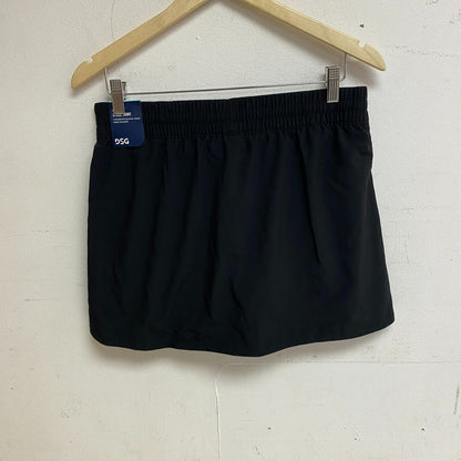 DSG Women's Mid Rise Stride Skort Pure Black Solid  DAW13123