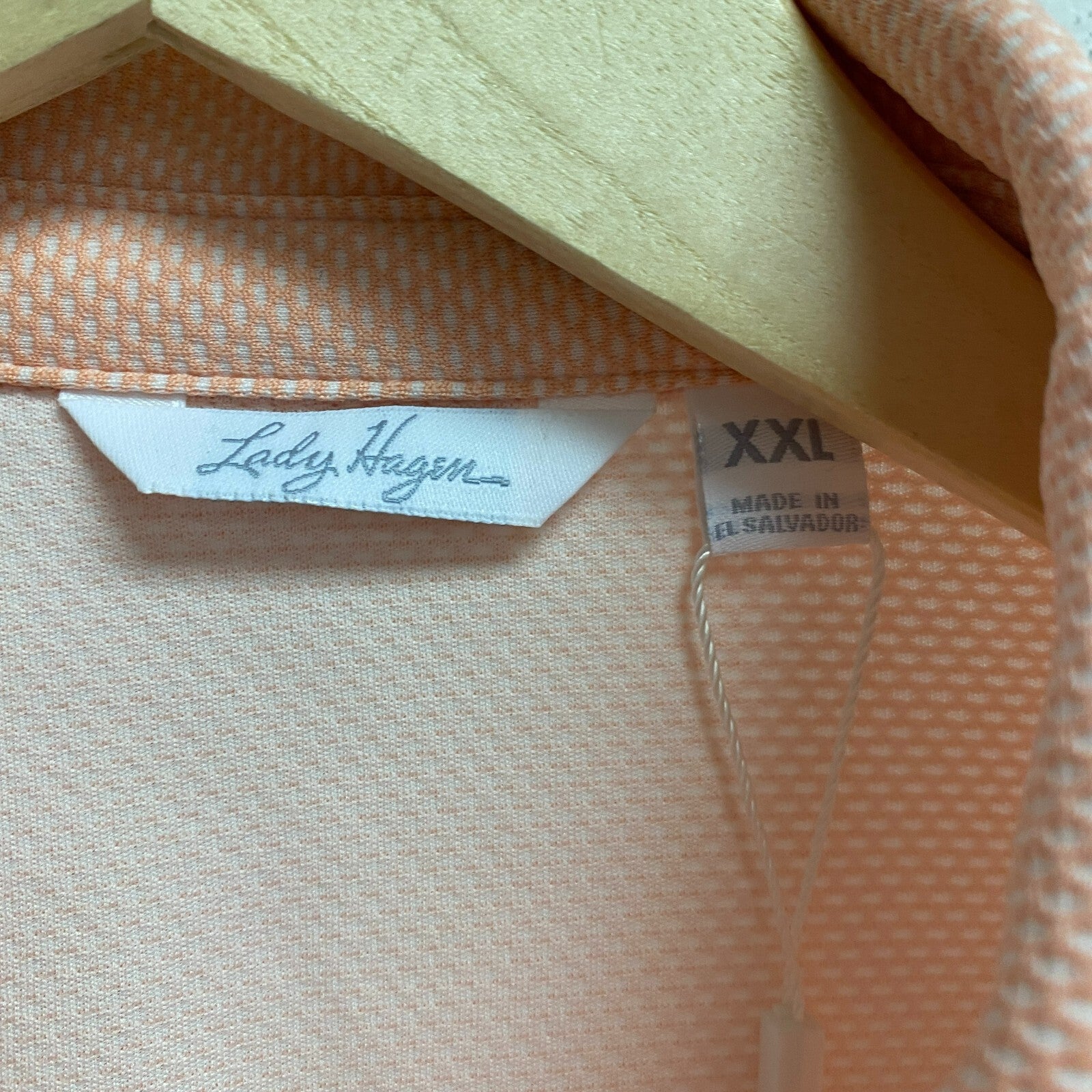 Walter Hagen Women's Jacquard Mesh Short Sleeve Golf Polo Blushing WGH11501S23