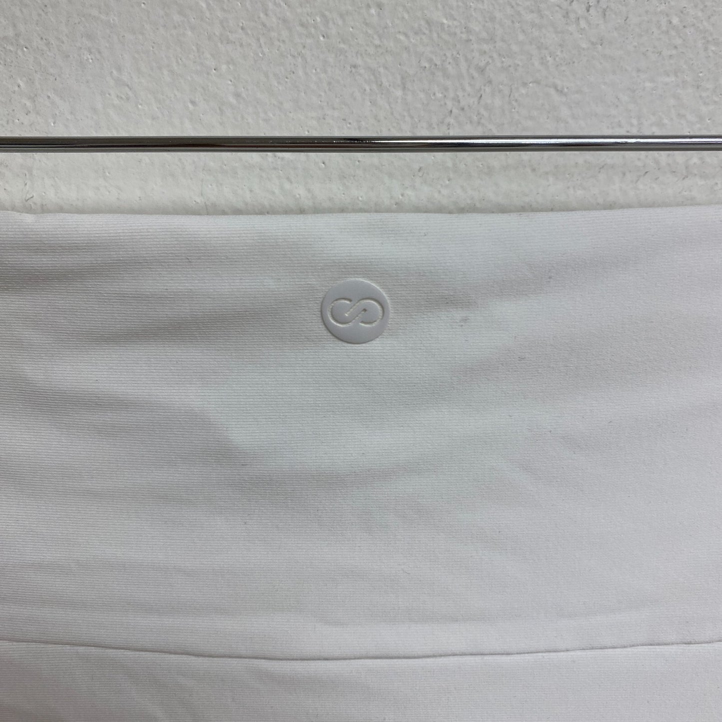 CALIA Women's Swim Collection High Rise Shirred V Front Bottom White WSA23407