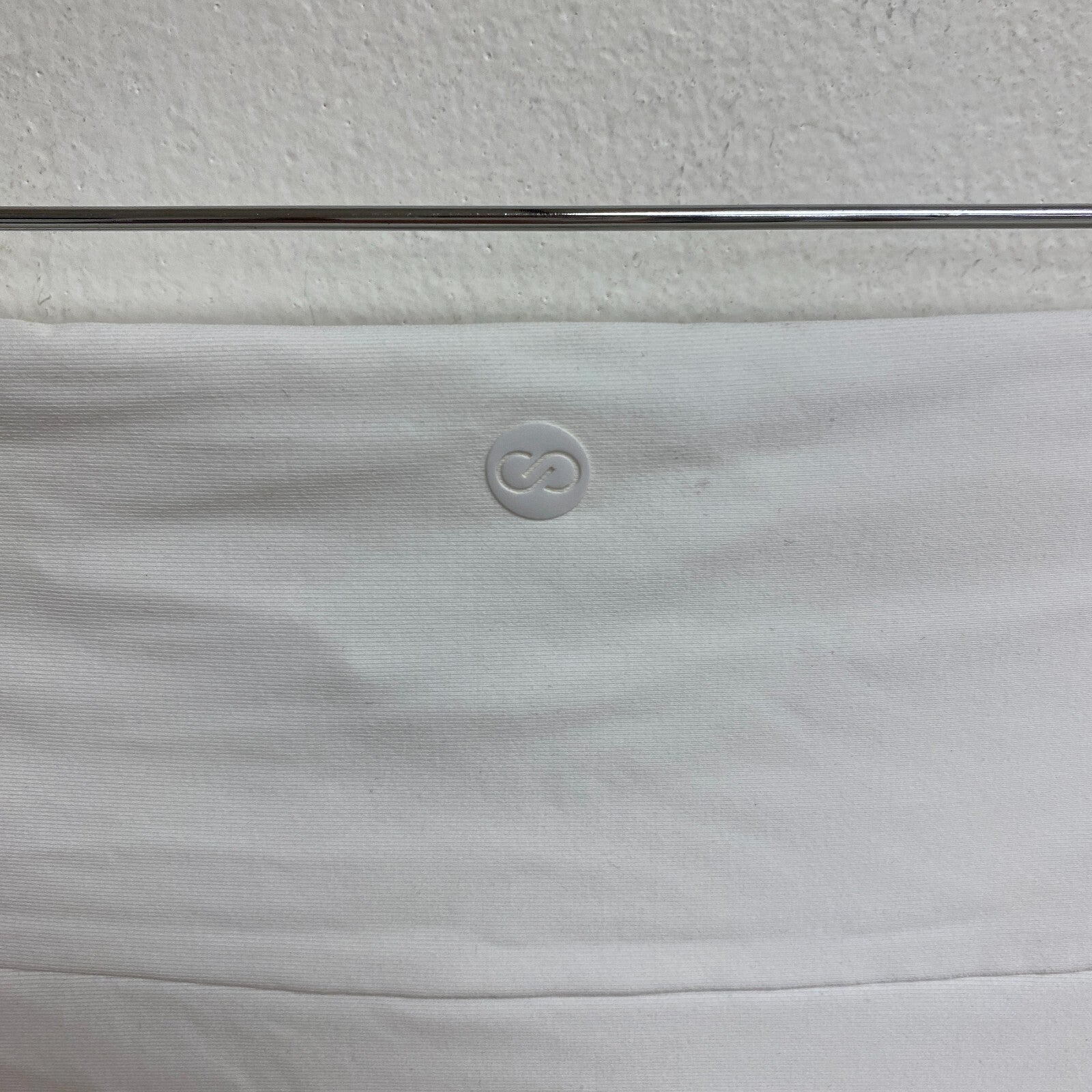 CALIA Women's Swim Collection High Rise Shirred V Front Bottom White WSA23407