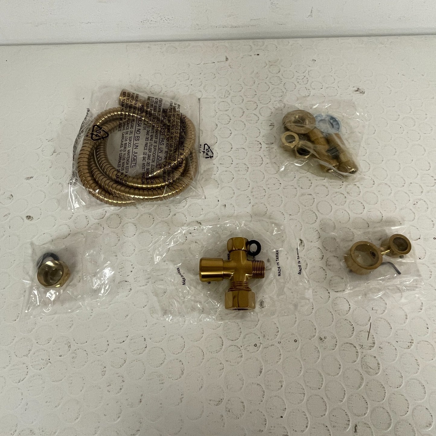 Signature Hardware Shower Conversion Kit w/EnglishTelephone Faucet Brushed Gold