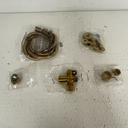 Signature Hardware Shower Conversion Kit w/EnglishTelephone Faucet Brushed Gold