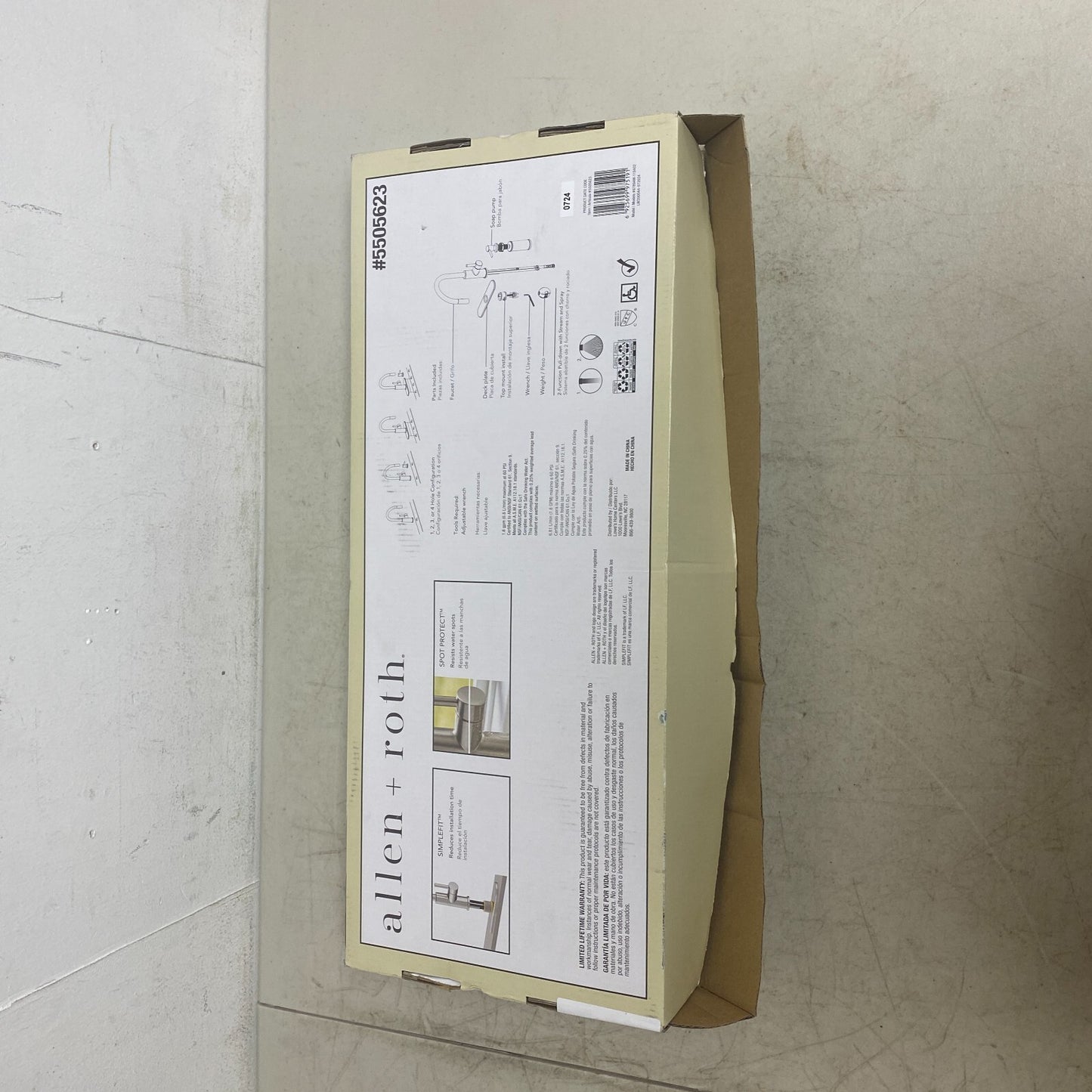 allen + roth Harlow Pull-Down Kitchen Faucet Stainless Steel Finish 5505623