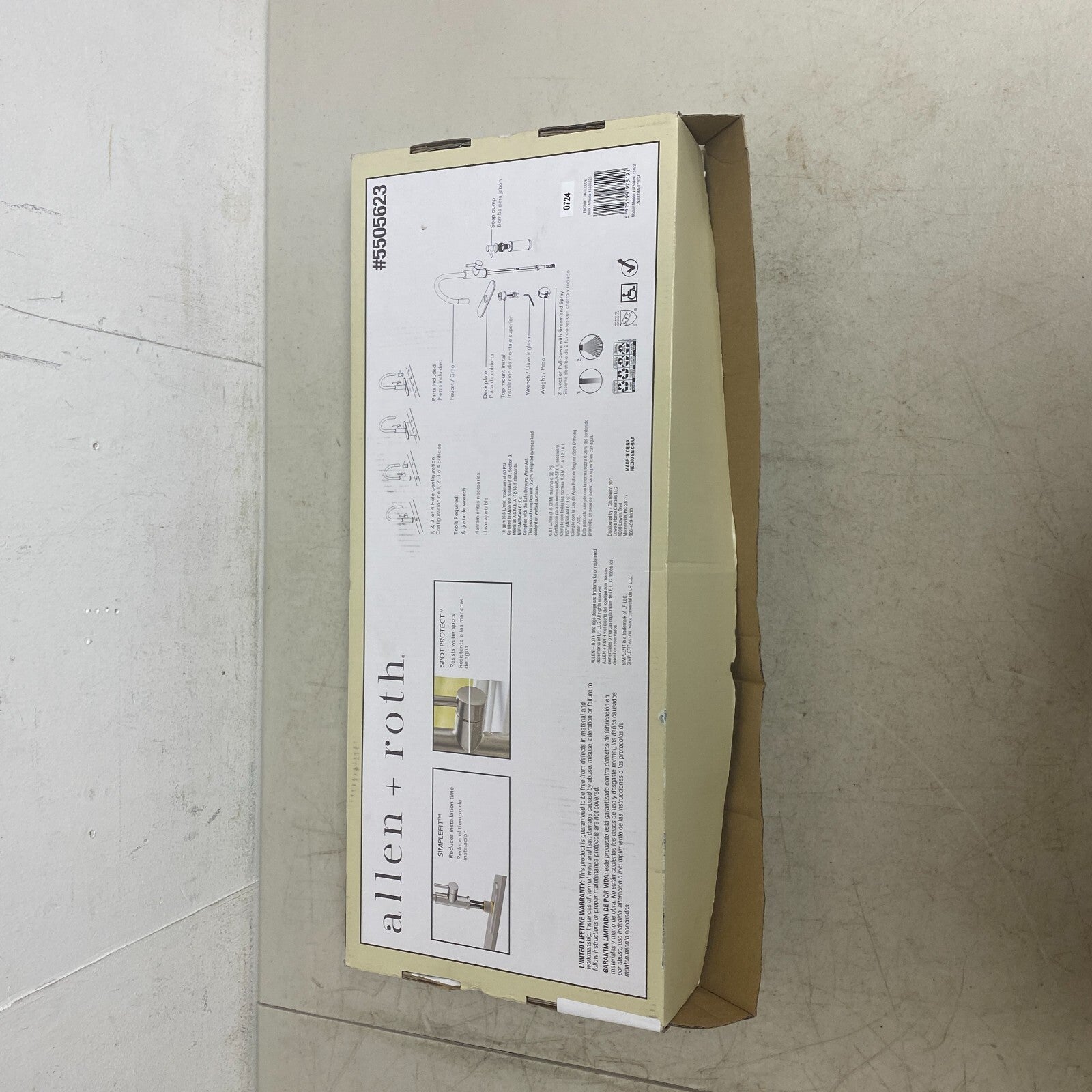 allen + roth Harlow Pull-Down Kitchen Faucet Stainless Steel Finish 5505623