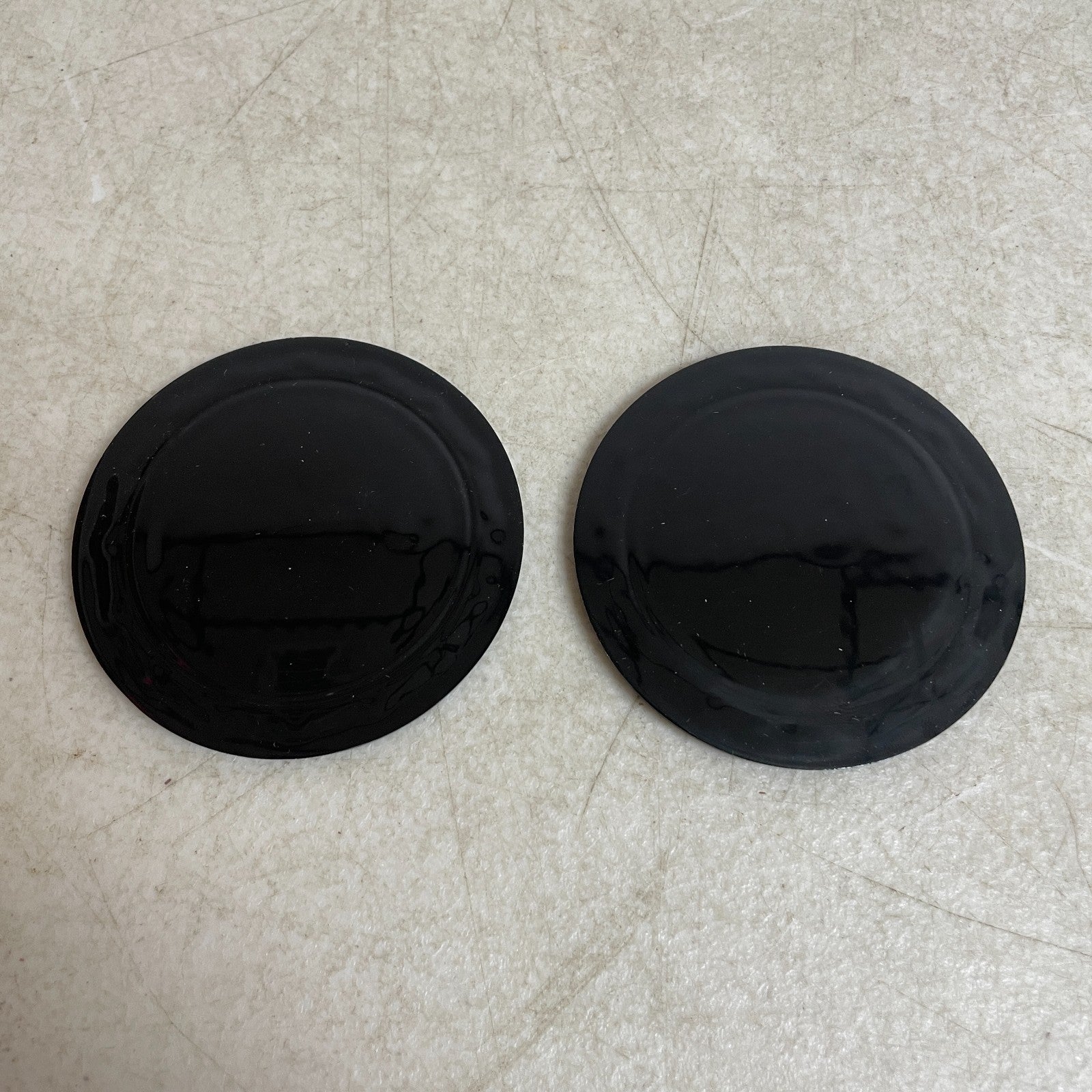 Jeep Plasticolor 000652R01 Jeep Logo Cup Holder Coaster Set 2 Pack Black PVC
