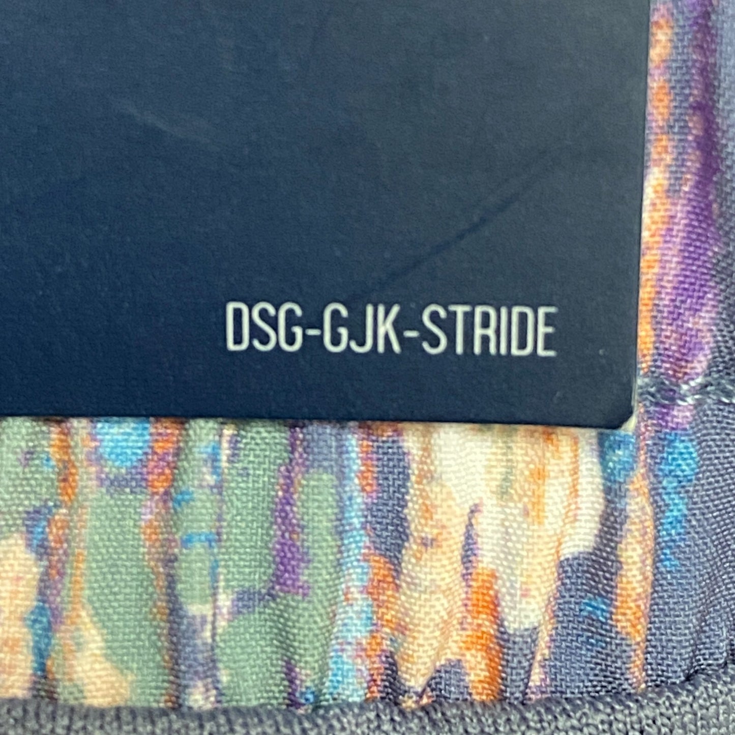 DSG Girls' Performance Mid Rise Stride Run Shorts Sketchy Ikat Grey DAG12116PRT