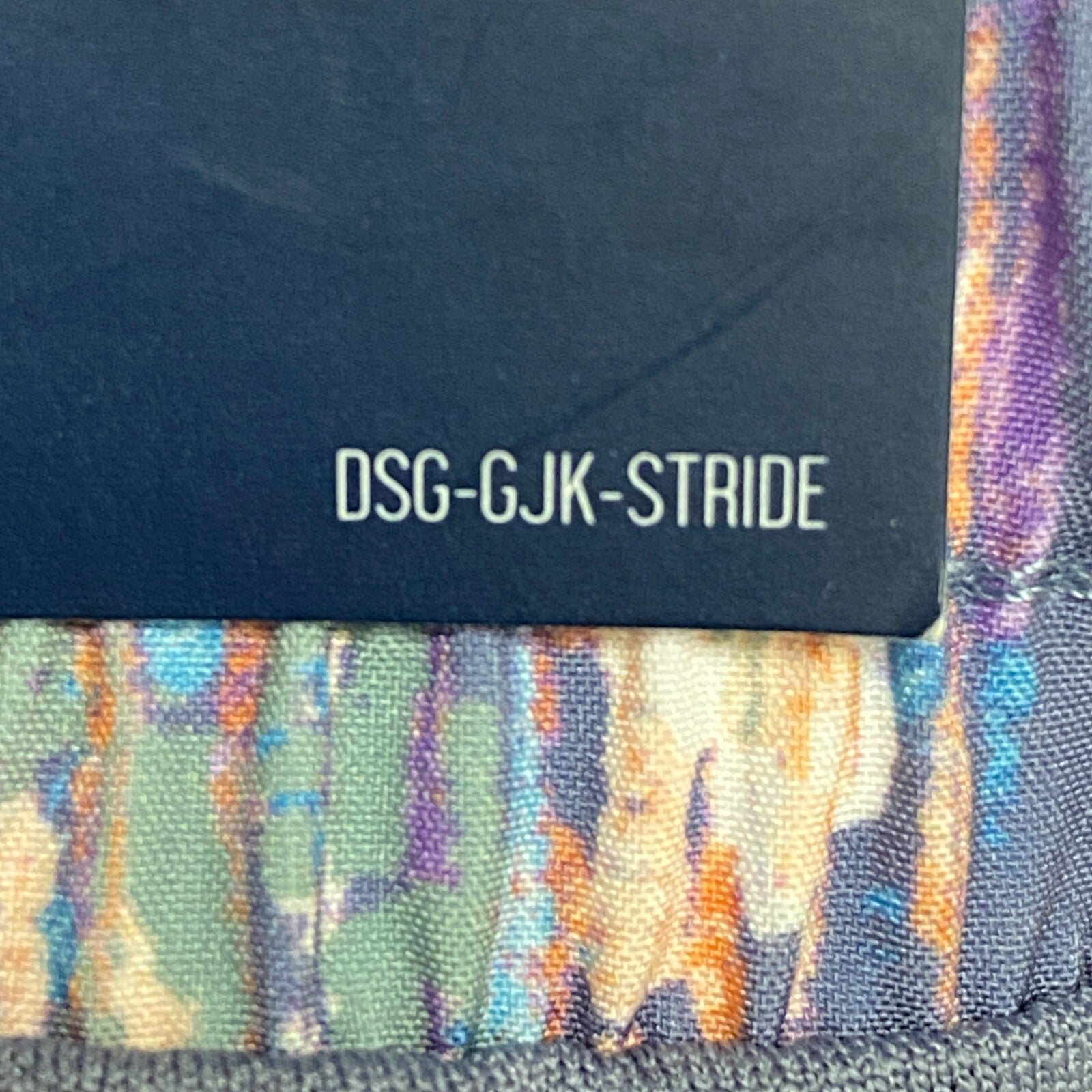 DSG Girls' Performance Mid Rise Stride Run Shorts Sketchy Ikat Grey DAG12116PRT