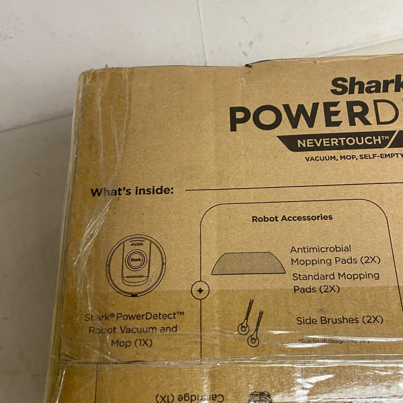 Shark AV2810YS PowerDetect NeverTouch Self- Empty Robot Vacuum & Mop New