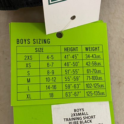 DSG Boys Training Short Pure Black Athletic Fit Solid Summer Stylish DAB12106