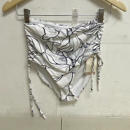 CALIA Women's Ruched Side Tie High Rise Bottom Pure White Multi WSA23410PRT