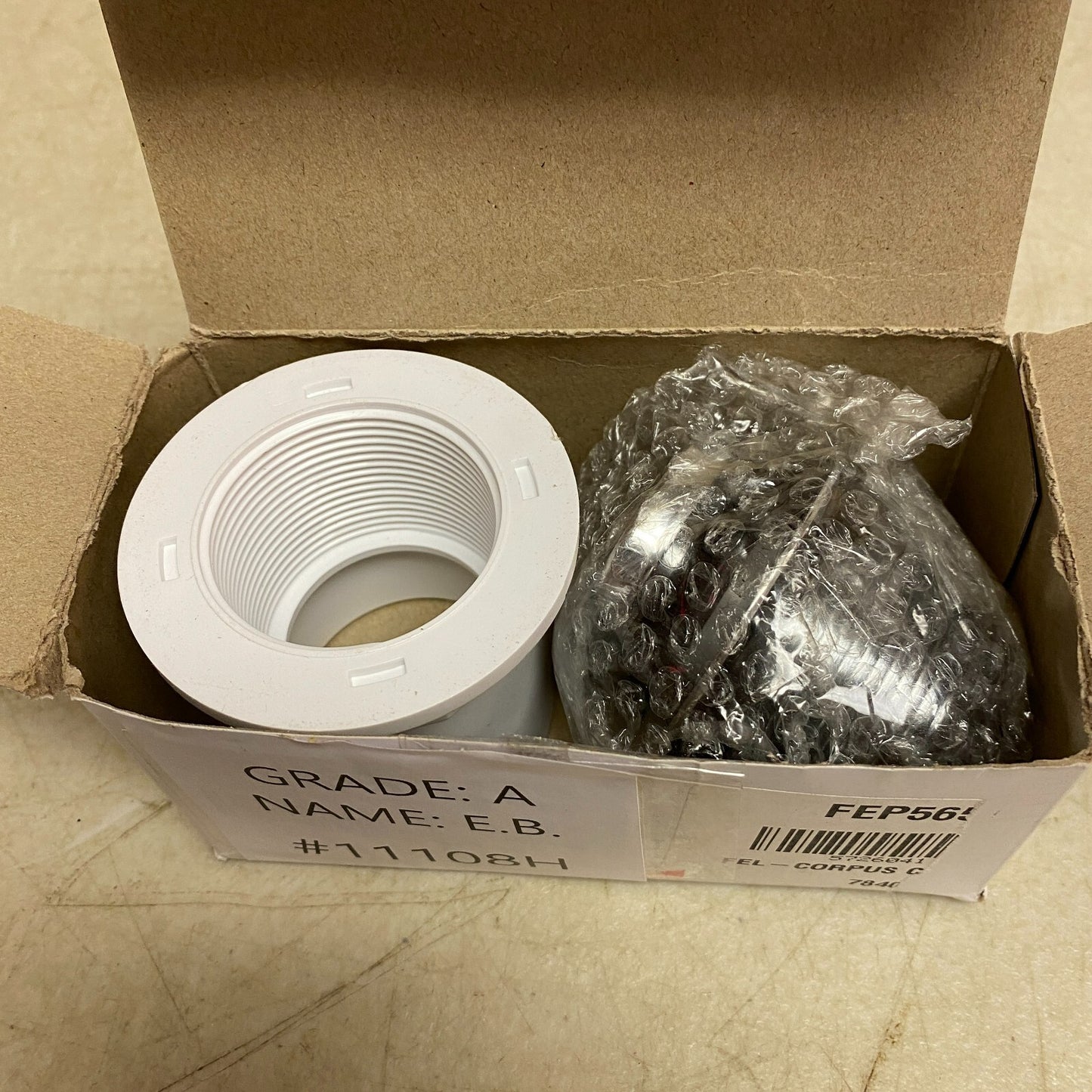 Signature Hardware POP UP STRAIGHT BATH DRAIN WITH 1-1/2" FLANGED PVC ADAPTER-C,