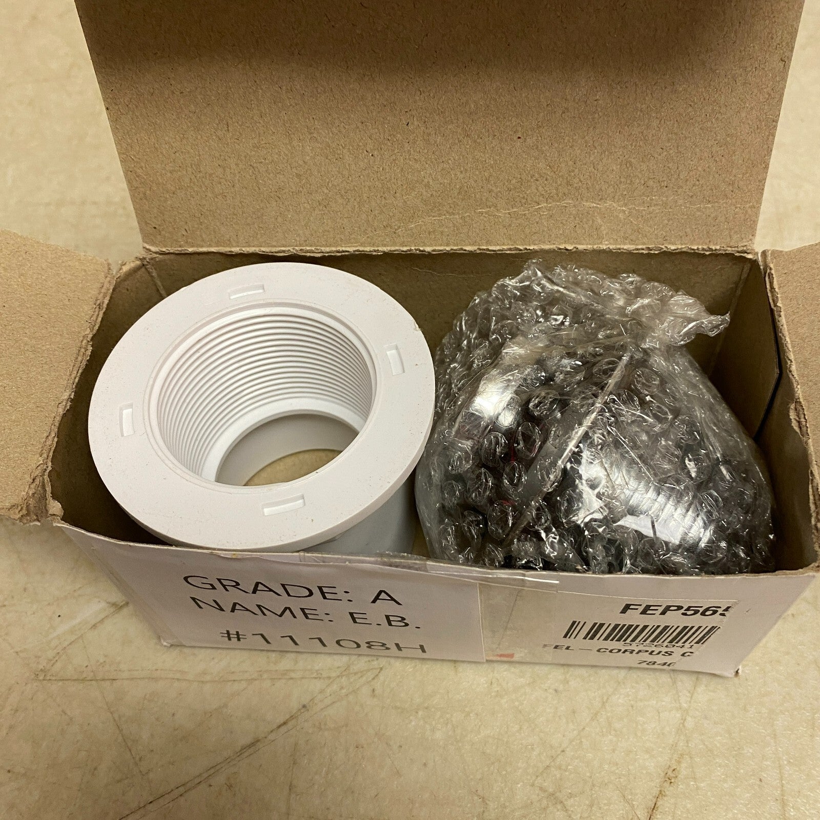 Signature Hardware POP UP STRAIGHT BATH DRAIN WITH 1-1/2" FLANGED PVC ADAPTER-C,