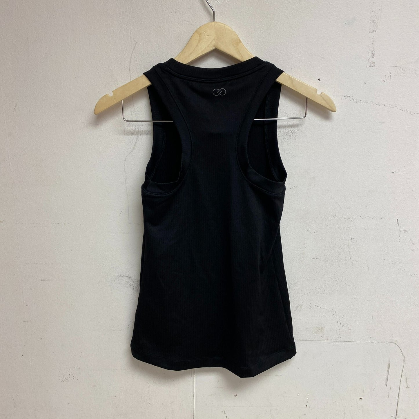 Calia Womens Rib Tank Pure Black Sleeveless Solid Stylish Trendy WAX11166