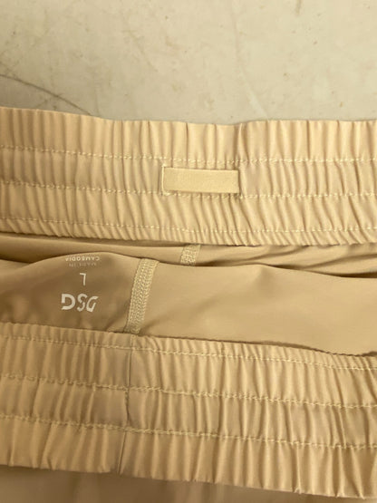 DSG Women's Stride Skort Creme/tan PocketLess Polyester Spandex Size Womens Larg