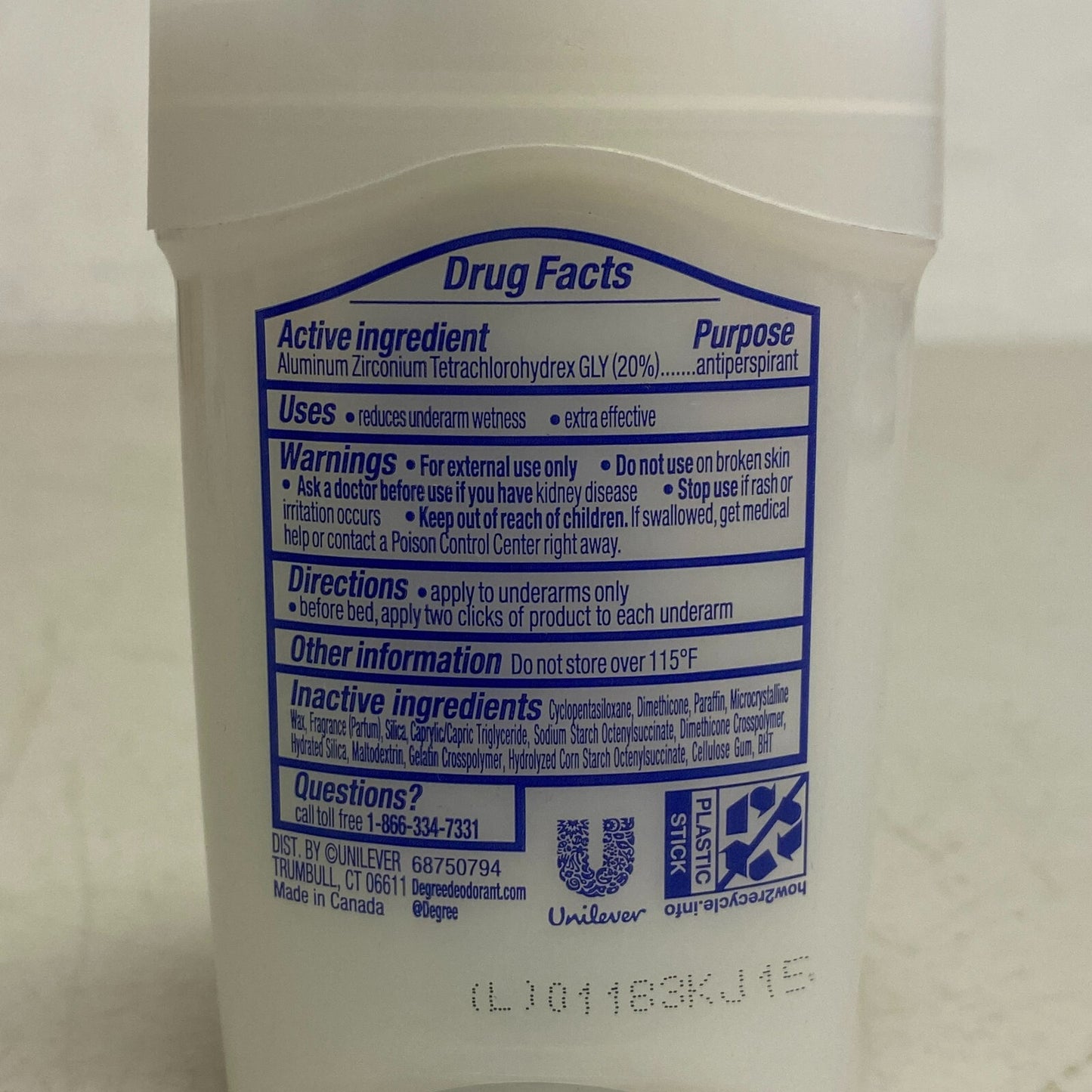 Degree Clinical Protection Antiperspirant Deodorant 72-Hour Sweat & Odor Pro,,,,